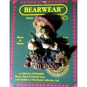 2/$10 VTG Boyds Bears & Friends Bearwear (1) Bear & Hare Pin FOB 2000 Collect